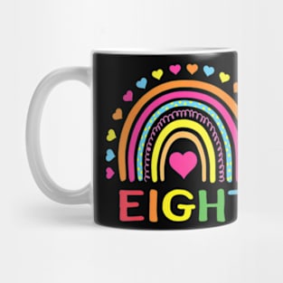 8 Years Old Rainbow 8Th Birthday For Girls Boys Kids Mug